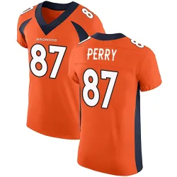 Men's A.T. Perry Denver Broncos No.87 Elite Team Color Vapor Untouchable Jersey - Orange