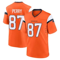 Men's A.T. Perry Denver Broncos No.87 Game Jersey - Orange