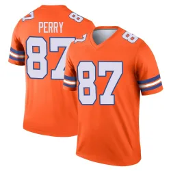 Men's A.T. Perry Denver Broncos No.87 Legend Alternate Mile High Collection 1977 Throwback Jersey - Orange