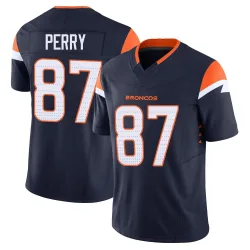 Men's A.T. Perry Denver Broncos No.87 Limited Alternate Vapor F.U.S.E. Jersey - Navy