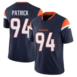 Men's Aaron Patrick Denver Broncos No.94 Limited Alternate Vapor F.U.S.E. Jersey - Navy