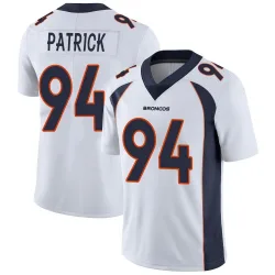 Men's Aaron Patrick Denver Broncos No.94 Limited Vapor Untouchable Jersey - White