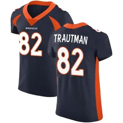 Men's Adam Trautman Denver Broncos No.82 Elite Alternate Vapor Untouchable Jersey - Navy