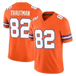 Men's Adam Trautman Denver Broncos No.82 Limited Alternate Vapor F.U.S.E. Mile High Collection 1977 Throwback Jersey - Orange
