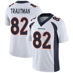 Men's Adam Trautman Denver Broncos No.82 Limited Vapor Untouchable Jersey - White