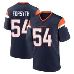 Men's Alex Forsyth Denver Broncos No.54 Game Alternate Jersey - Navy