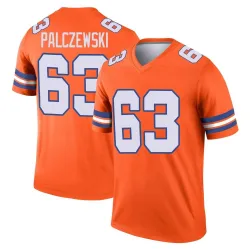 Men's Alex Palczewski Denver Broncos No.63 Legend Alternate Mile High Collection 1977 Throwback Jersey - Orange