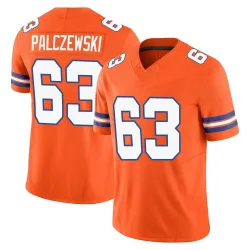 Men's Alex Palczewski Denver Broncos No.63 Limited Alternate Vapor F.U.S.E. Mile High Collection 1977 Throwback Jersey - Orange
