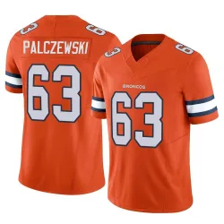 Men's Alex Palczewski Denver Broncos No.63 Limited Vapor F.U.S.E. Jersey - Orange