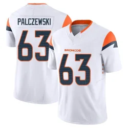 Men's Alex Palczewski Denver Broncos No.63 Limited Vapor F.U.S.E. Jersey - White