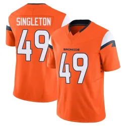 Men's Alex Singleton Denver Broncos No.49 Limited Vapor F.U.S.E. 2nd Jersey - Orange