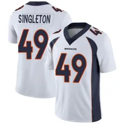 Men's Alex Singleton Denver Broncos No.49 Limited Vapor Untouchable Jersey - White