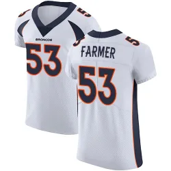 Men's Andrew Farmer Denver Broncos No.53 Elite Vapor Untouchable Jersey - White