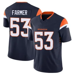 Men's Andrew Farmer Denver Broncos No.53 Limited Alternate Vapor F.U.S.E. Jersey - Navy