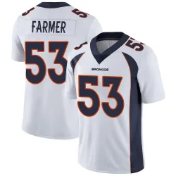 Men's Andrew Farmer Denver Broncos No.53 Limited Vapor Untouchable Jersey - White