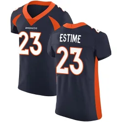 Men's Audric Estime Denver Broncos No.23 Elite Alternate Vapor Untouchable Jersey - Navy