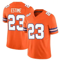 Men's Audric Estime Denver Broncos No.23 Limited Alternate Vapor F.U.S.E. Mile High Collection 1977 Throwback Jersey - Orange