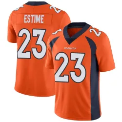Men's Audric Estime Denver Broncos No.23 Limited Team Color Vapor Untouchable Jersey - Orange