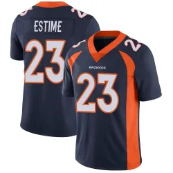 Men's Audric Estime Denver Broncos No.23 Limited Vapor Untouchable Jersey - Navy