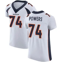 Men's Ben Powers Denver Broncos No.74 Elite Vapor Untouchable Jersey - White