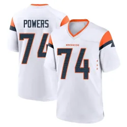 Men's Ben Powers Denver Broncos No.74 Game 2nd Jersey - White