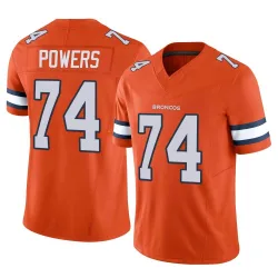 Men's Ben Powers Denver Broncos No.74 Limited Vapor F.U.S.E. Jersey - Orange