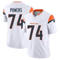 Men's Ben Powers Denver Broncos No.74 Limited Vapor F.U.S.E. Jersey - White