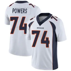 Men's Ben Powers Denver Broncos No.74 Limited Vapor Untouchable Jersey - White