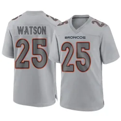 Men's Blake Watson Denver Broncos No.25 Game Atmosphere Fashion Jersey - Gray