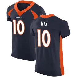 Men's Bo Nix Denver Broncos No.10 Elite Alternate Vapor Untouchable Jersey - Navy