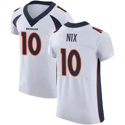 Men's Bo Nix Denver Broncos No.10 Elite Vapor Untouchable Jersey - White