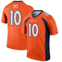 Men's Bo Nix Denver Broncos No.10 Legend Jersey - Orange