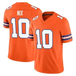 Men's Bo Nix Denver Broncos No.10 Limited Alternate Vapor F.U.S.E. Mile High Collection 1977 Throwback Jersey - Orange