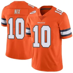 Men's Bo Nix Denver Broncos No.10 Limited Color Rush Vapor Untouchable Jersey - Orange