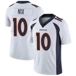 Men's Bo Nix Denver Broncos No.10 Limited Vapor Untouchable Jersey - White