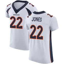 Men's Brandon Jones Denver Broncos No.22 Elite Vapor Untouchable Jersey - White