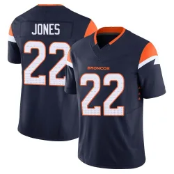 Men's Brandon Jones Denver Broncos No.22 Limited Alternate Vapor F.U.S.E. Jersey - Navy