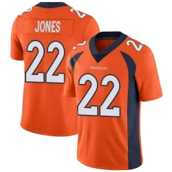 Men's Brandon Jones Denver Broncos No.22 Limited Team Color Vapor Untouchable Jersey - Orange