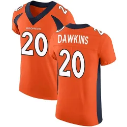 Men's Brian Dawkins Denver Broncos No.20 Elite Team Color Vapor Untouchable Jersey - Orange