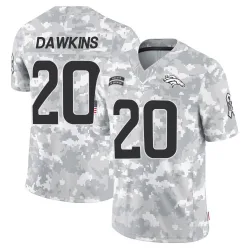 Men's Brian Dawkins Denver Broncos No.20 Limited 2024 Salute to Service Jersey - Arctic Camo