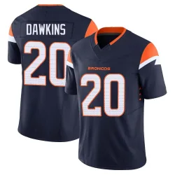 Men's Brian Dawkins Denver Broncos No.20 Limited Alternate Vapor F.U.S.E. Jersey - Navy
