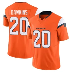 Men's Brian Dawkins Denver Broncos No.20 Limited Vapor F.U.S.E. 2nd Jersey - Orange