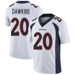 Men's Brian Dawkins Denver Broncos No.20 Limited Vapor Untouchable Jersey - White