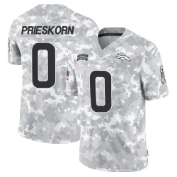 Men's Caden Prieskorn Denver Broncos No.0 Limited 2024 Salute to Service Jersey - Arctic Camo