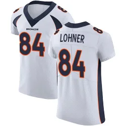 Men's Caleb Lohner Denver Broncos No.84 Elite Vapor Untouchable Jersey - White