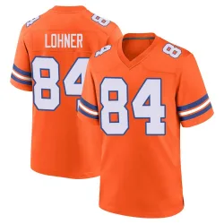 Men's Caleb Lohner Denver Broncos No.84 Game Alternate Mile High Collection 1977 Throwback Jersey - Orange