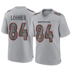 Men's Caleb Lohner Denver Broncos No.84 Game Atmosphere Fashion Jersey - Gray