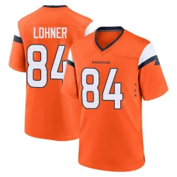 Men's Caleb Lohner Denver Broncos No.84 Game Jersey - Orange