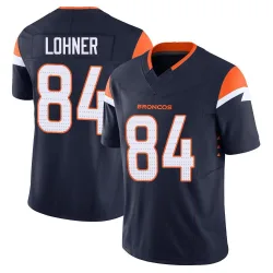 Men's Caleb Lohner Denver Broncos No.84 Limited Alternate Vapor F.U.S.E. Jersey - Navy