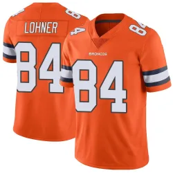 Men's Caleb Lohner Denver Broncos No.84 Limited Color Rush Vapor Untouchable Jersey - Orange
